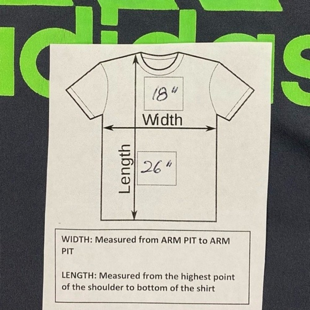 Youth Adidas Sports Shirt - Boy’s Size L 14/16 - Picture 4 of 5